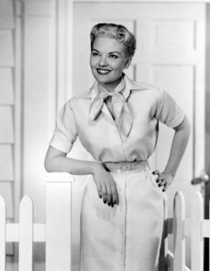 Patti Page, cantante estadounidense de pop, en 1958. 