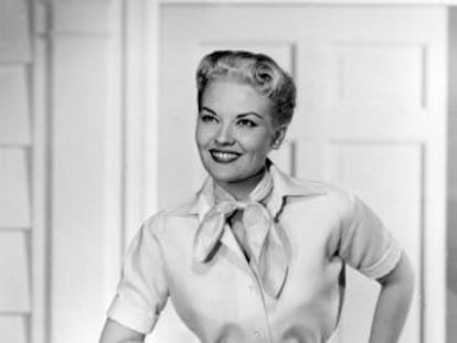 Patti Page, cantante estadounidense de pop, en 1958. 