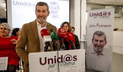 Julio Rodr&iacute;guez, en la presentaci&oacute;n de su candidatura. 
 