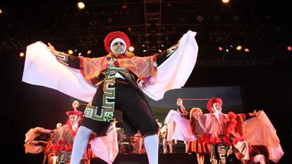 El Elenco Nacional del Folclore de Perú, en Guanajuato.