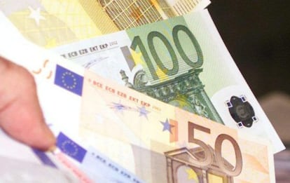 En la imagen, billetes de euro.