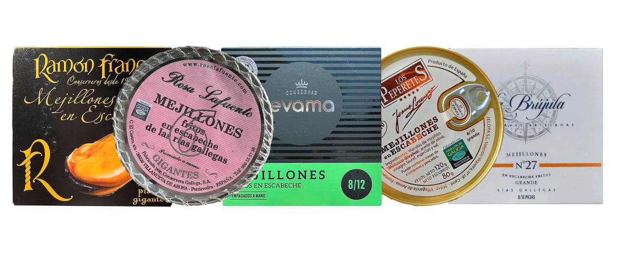 Cinco latas de mejillones gallegos para triunfar en el aperitivo