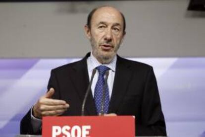 El líder del PSOE, Alfredo Pérez Rubalcaba. EFE/Archivo