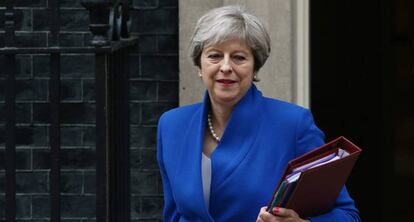 La premier Theresa May en Downing Street.