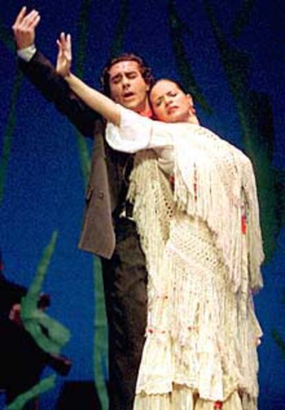 Antonio Márquez, durante la representación de <i>Boda flamenca.</i>