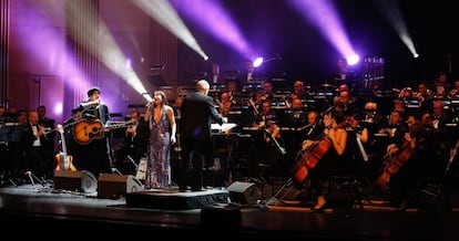La Banda Sinfónica Municipal durante un concierto en Madrid.