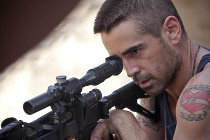 Colin Farrell en un fotograma de 'La venganza del hombre muerto'.