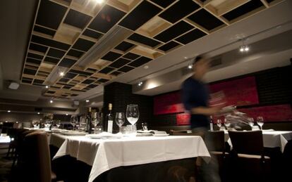 Comedor del restaurante Laredo, en Madrid. 