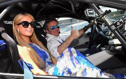 Paris Hilton y Alejandro Agag en México, en una foto de Instagram.