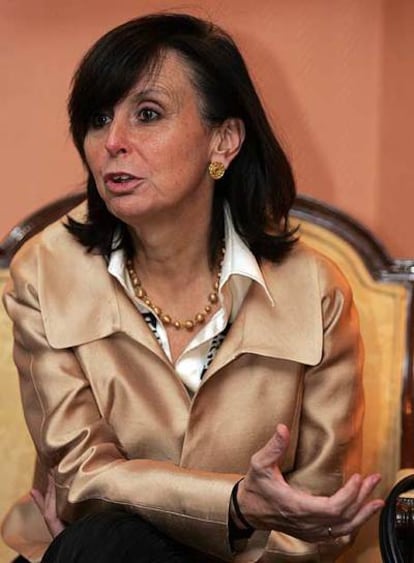 La presidenta del Constitucional, María Emilia Casas.