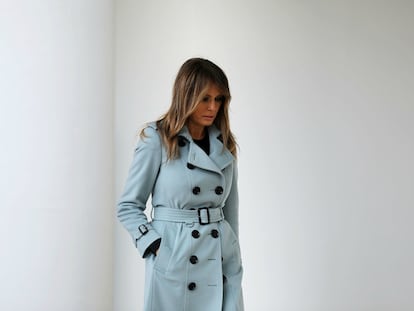 Melania Trump en la Casa Blanca en 2018.