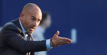 Paco Jémez, durante el pasado partido ante el Leganés.