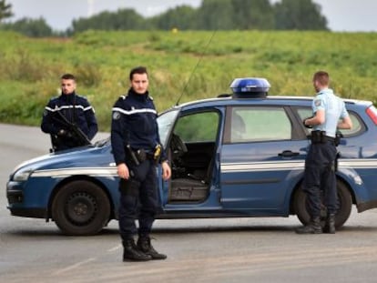 Una patrulla de policía francesa, en una imagen de archivo.