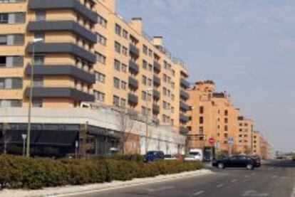Una promoción de viviendas a las afueras de Madrid