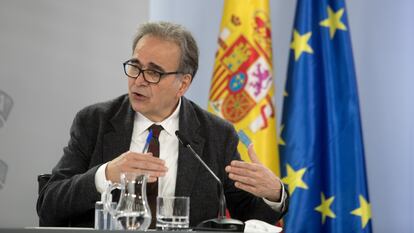 El ministro de Universidades, Joan Subirats, el pasado martes en Moncloa.