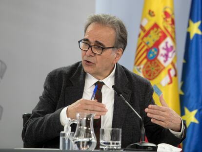 El ministro de Universidades, Joan Subirats, el pasado martes en Moncloa.