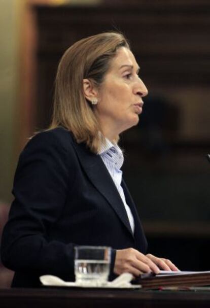 La ministra de Fomento, Ana Pastor.
