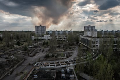 Vista de Prípiat, en la zona de exclusión (2015).