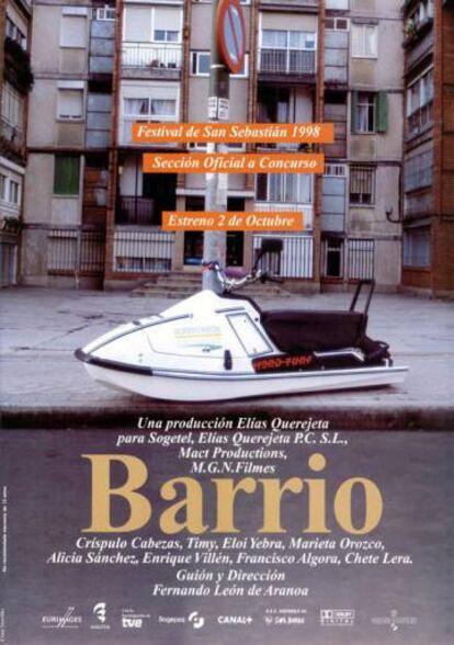 Cartel de 'Barrio', estrenada en 1998.