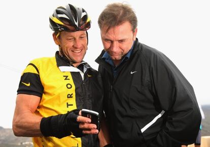 Armstrong y Bruyneel.