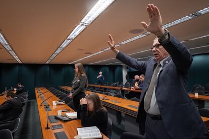 culto evangélico que se realiza semanalmente en las dependencias de la Cámara de Diputados, en Brasilia, Brasil