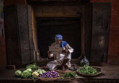 Mercado en Varanasi, India.