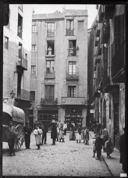 La plaça de l'Oli.