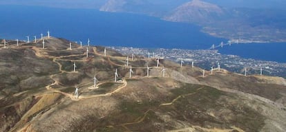 Parque e&oacute;lico de Acciona en Grecia.