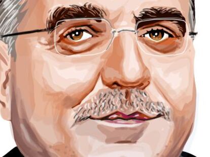 Caricatura de Francisco Javier Garc&iacute;a Sanz, vicepresidente mundial de compras de Volkswagen.