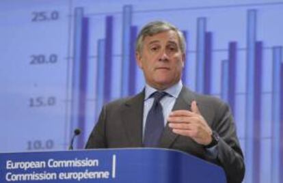 El vicepresidente de la CE y responsable de Industria, Antonio Tajani. EFE/Archivo