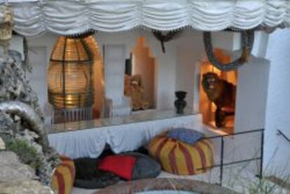 Una de las estancias de la casa de Dalí en Portlligat, cerca de Cadaqués.