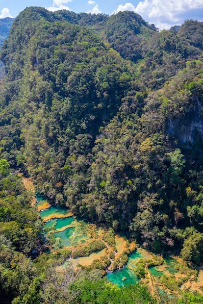 Cascadas de Semuc Champey, en Guatemala.