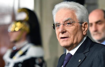 El presidente de Italia, Sergio Mattarella, en una imagen de 2019.