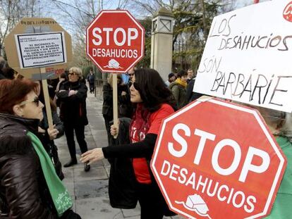 Manifestaci&oacute;n de Stop Desahucios en Ciudad Real.