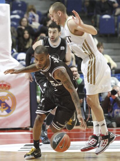 Aaron Jackson y Sergio Rodríguez, durante el partido