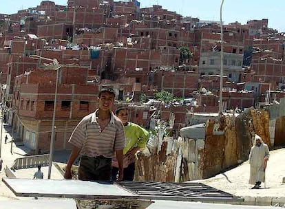 Imagen del barrio de Bir Shifa (o barrio Saddam) de Tánger.