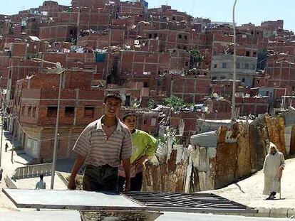 Imagen del barrio de Bir Shifa (o barrio Saddam) de Tánger.