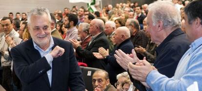 El presidente de la Junta, Jos&eacute; Antonio Gri&ntilde;&aacute;n, ayer en un acto en Sevilla. 