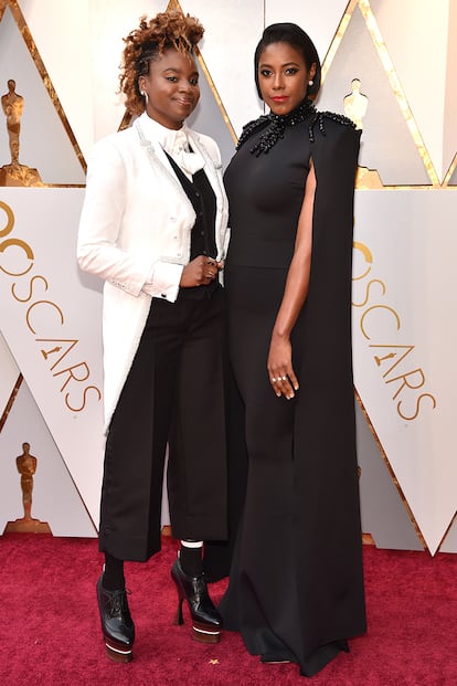 Las directoras y guionistas Dee Rees y Sarah M. Broom.