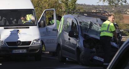 Un accidente ocurrido en Ciudad Real, en el que falleci&oacute; una persona.