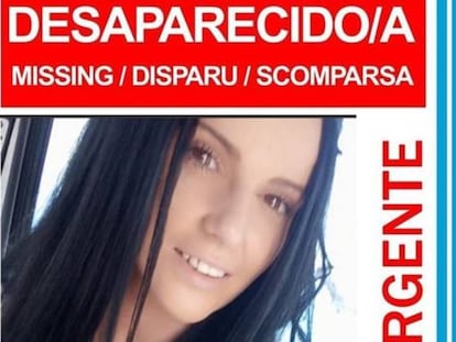 Imagen del cartel que alerta de la desaparición de Dana Leonte.