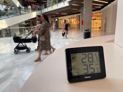 Temperaturas en La Vaguada, Madrid, durante el tercer día de la segunda ola de calor.