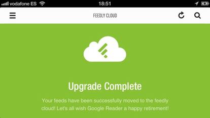 Feedly, la alternativa a Google Reader más popular.