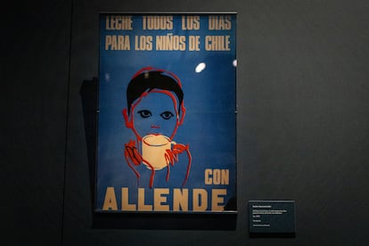 Un afiche que promueve la sana alimentación infantil, diseñado e impreso durante la Unidad Popular.