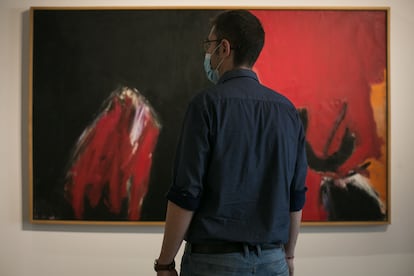 'Rojo y Negro', de José Guerrero (1964-1986), que puede verse en la galería Mayoral de Barcelona.