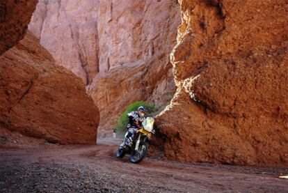 Marc Coma, durante la tercera etapa del Dakar.