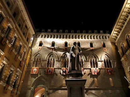 Sede del banco Monte dei Paschi, en Siena (Italia).