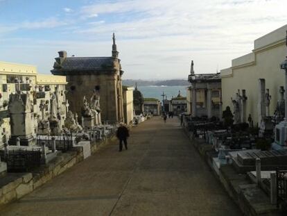 Cementerio mar&iacute;timo de San Amaro, en A Coru&ntilde;a. 