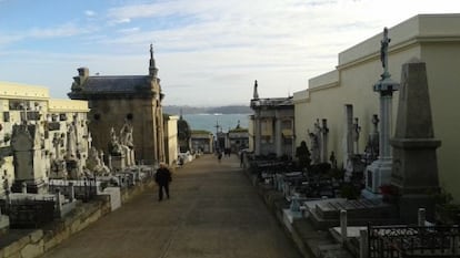 Cementerio mar&iacute;timo de San Amaro, en A Coru&ntilde;a. 