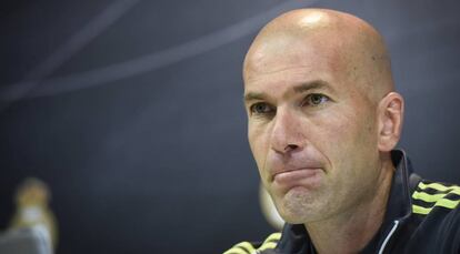 Zidane, en su &uacute;ltima conferencia. 